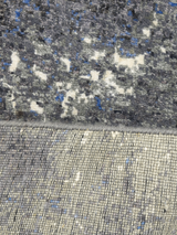 Velran Hand-Knotted Wool & Bamboo Silk Rug - Charcoal