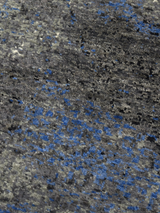 Velran Hand-Knotted Wool & Bamboo Silk Rug - Charcoal