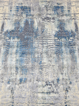 Velkor Hand-Knotted Wool & Bamboo Silk Rug - Charcoal