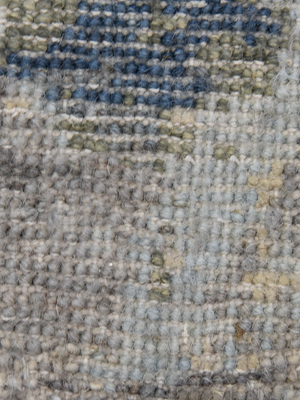 Norvik Hand-Knotted Wool & Bamboo Silk Abstract Rug - Charcoal