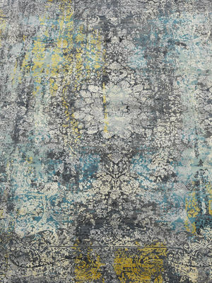 Evara Hand-knotted Wool & Bamboo Silk Rug - Cream