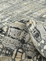 Kaelorn Hand-Knotted Wool & Bamboo Silk Rug - Charcoal