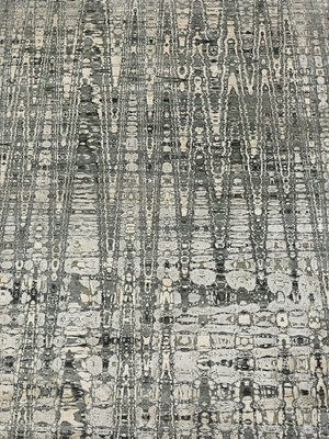 Kaelorn Hand-Knotted Wool & Bamboo Silk Rug - Charcoal