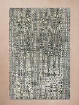 Kaelorn Hand-Knotted Wool & Bamboo Silk Rug - Charcoal