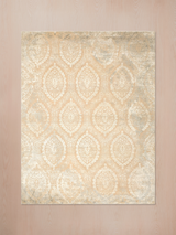 Sarell Hand-Knotted Wool & Bamboo Silk Rug - Beige