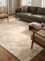 Sarell Hand-Knotted Wool & Bamboo Silk Rug - Beige