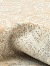 Sarell Hand-Knotted Wool & Bamboo Silk Rug - Beige