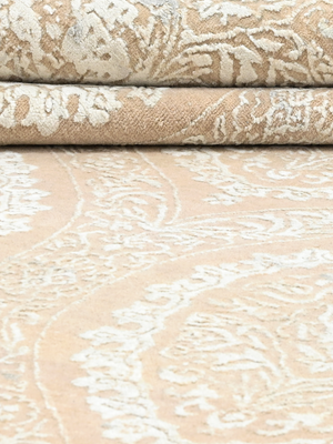 Sarell Hand-Knotted Wool & Bamboo Silk Rug - Beige