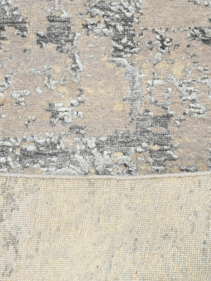 Dan Wool & Bamboo Silk Hand-Knotted Rug - Beige