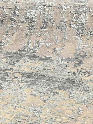 Dan Wool & Bamboo Silk Hand-Knotted Rug - Beige