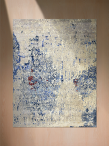 Elvara Hand-Knotted Wool & Bamboo Silk Rug - Beige