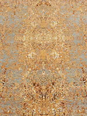 Raul Wool & Bamboo Silk Hand-Knotted Rug - Orange