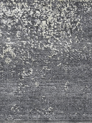 Lioran Hand-knotted Wool & Bamboo Silk Rug - Alloy Grey
