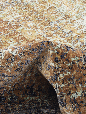 Brevyn Hand-knotted Wool & Bamboo Silk Rug - Brown