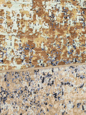 Brevyn Hand-knotted Wool & Bamboo Silk Rug - Brown