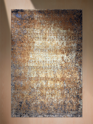 Brevyn Hand-knotted Wool & Bamboo Silk Rug - Brown