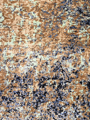 Brevyn Hand-knotted Wool & Bamboo Silk Rug - Brown