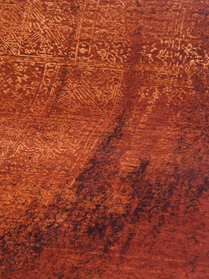 Ossia Hand-knotted Wool & Bamboo Silk Rug - Red