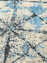 Selvar Hand-knotted Wool & Bamboo Silk Rug - Blue