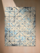 Selvar Hand-knotted Wool & Bamboo Silk Rug - Blue