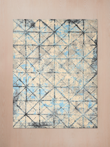 Selvar Hand-knotted Wool & Bamboo Silk Rug - Blue