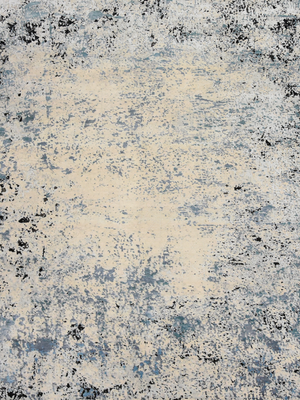 Avrell Hand-Knotted Wool & Bamboo Silk Rug - Blue