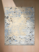 Lorven Hand-Knotted Wool & Bamboo Silk Rug - Blue