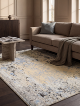 Lorven Hand-Knotted Wool & Bamboo Silk Rug - Blue
