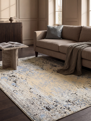 Lorven Hand-Knotted Wool & Bamboo Silk Rug - Blue