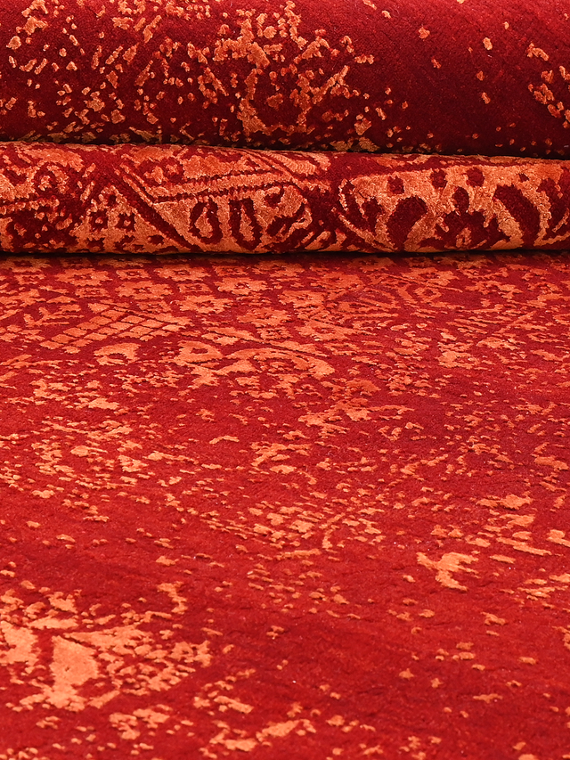 Rovelle Hand-knotted Wool & Bamboo Silk Rug