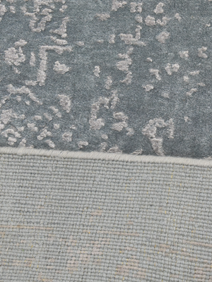 Taran Wool & Bamboo Silk Hand-Knotted Rug - Grey