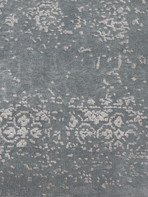 Taran Wool & Bamboo Silk Hand-Knotted Rug - Grey