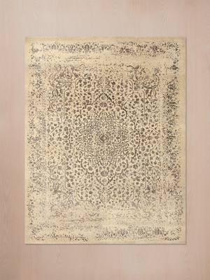 Maro Wool & Bamboo Silk Hand-Knotted Rug - Almond