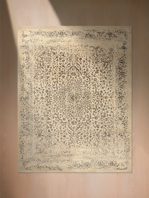 Maro Wool & Bamboo Silk Hand-Knotted Rug - Almond