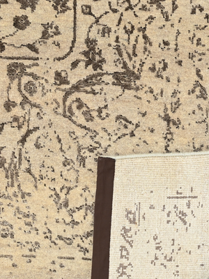 Maro Wool & Bamboo Silk Hand-Knotted Rug - Almond