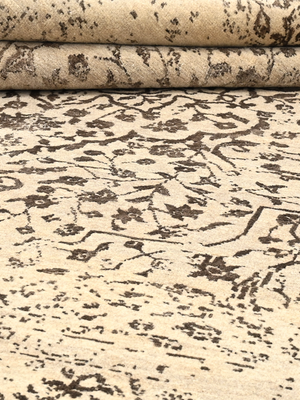 Maro Wool & Bamboo Silk Hand-Knotted Rug - Almond