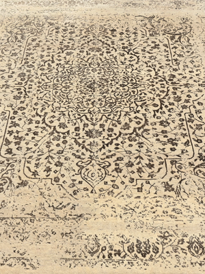 Maro Wool & Bamboo Silk Hand-Knotted Rug - Almond