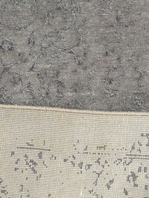 Maro Wool & Bamboo Silk Hand-Knotted Rug - Temple Grey