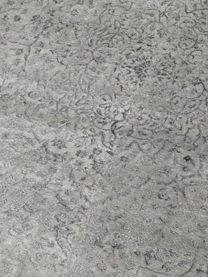 Maro Wool & Bamboo Silk Hand-Knotted Rug - Temple Grey