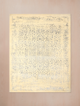 Maro Wool & Bamboo Silk Hand-Knotted Rug - Beige & Grey
