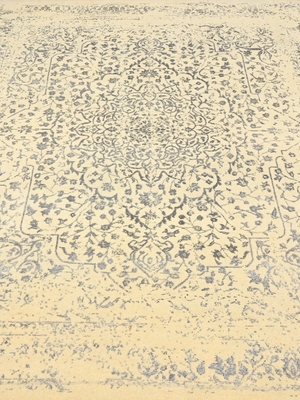 Maro Wool & Bamboo Silk Hand-Knotted Rug - Beige & Grey