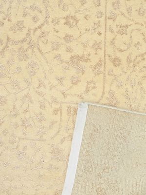 Maro Wool & Bamboo Silk Hand-Knotted Rug - Beige