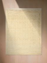 Maro Wool & Bamboo Silk Hand-Knotted Rug - Beige