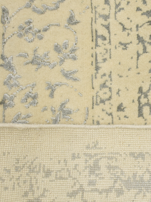Kavi Wool & Bamboo Silk Hand-Knotted Rug - Beige