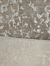 Kavi Wool & Bamboo Silk Hand-Knotted Rug - Stone Grey