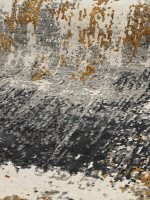 Ardell Hand-Knotted Wool & Bamboo Silk Rug - Grey