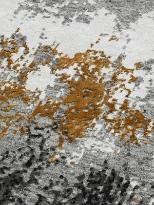 Ardell Hand-Knotted Wool & Bamboo Silk Rug - Grey