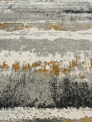Ardell Hand-Knotted Wool & Bamboo Silk Rug - Grey
