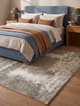 Mavelle Hand-Knotted Wool & Bamboo Silk Rug - Khaki