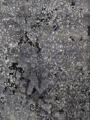 Nerith Hand-Knotted Wool & Bamboo Silk Rug - Grey